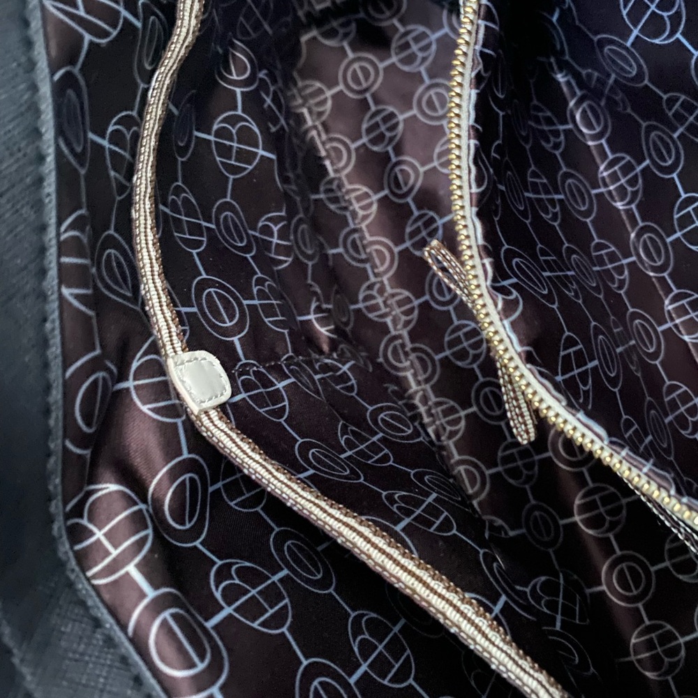 HENRI BENDEL Black Saffiano Leather Turnlock Bag - Picture 8 of 16
